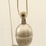 Pendant lamp rise and drop in transparent cut glass