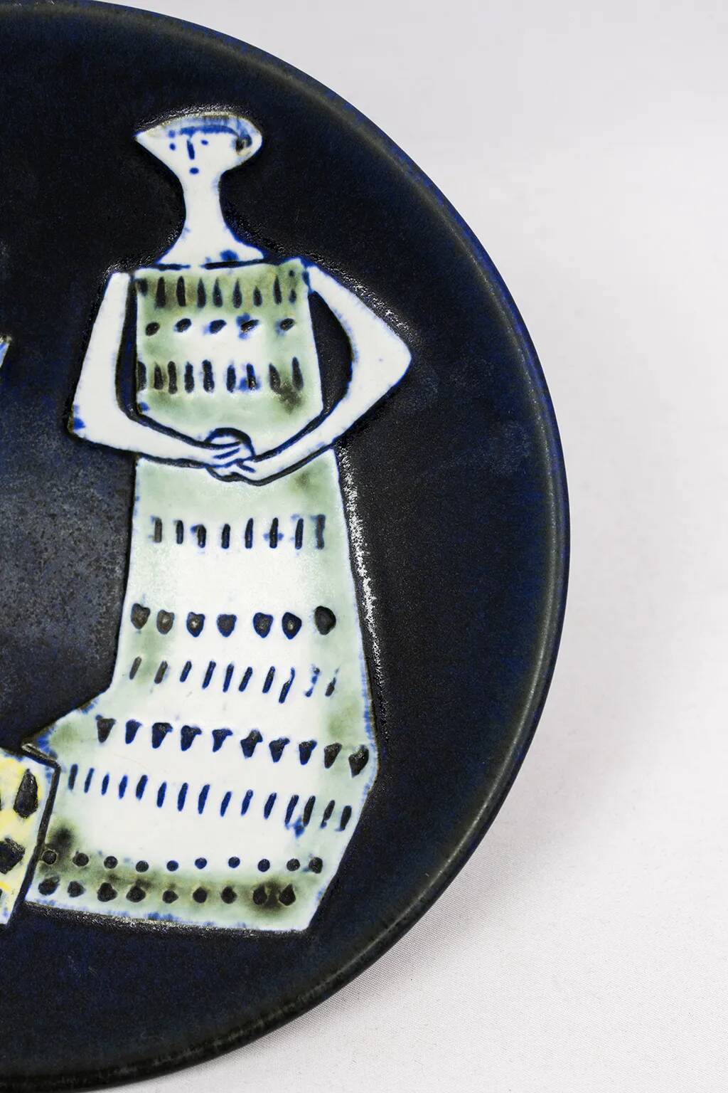 Lisa Larson – Glazed plate "Variety" for Gustavsberg, Sweden, 1956