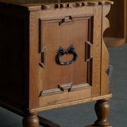 Oak canapé adorned with original upholstery, Nordic classicism, Sweden, 1930s.