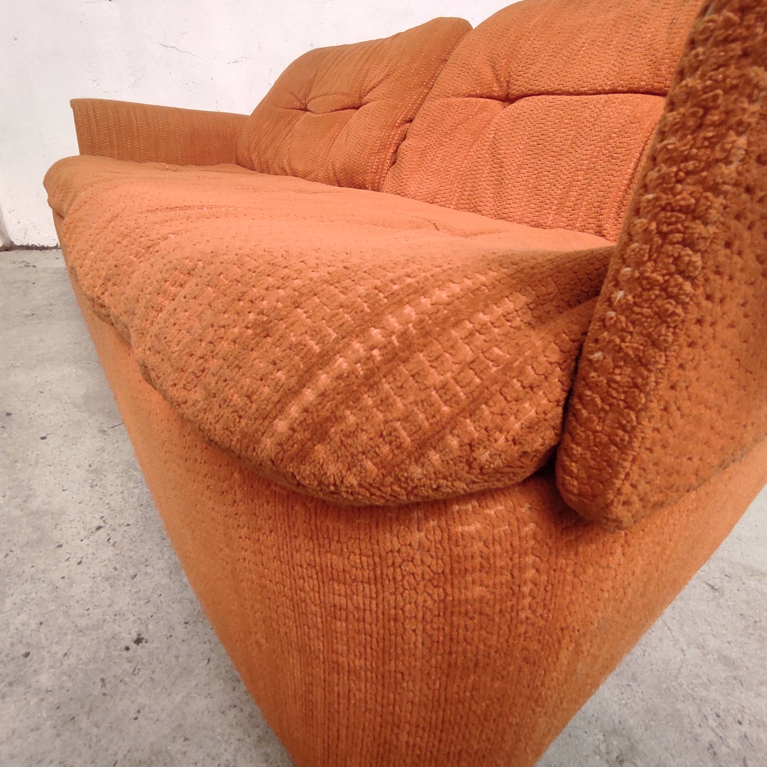 Orange living room set, 1970
