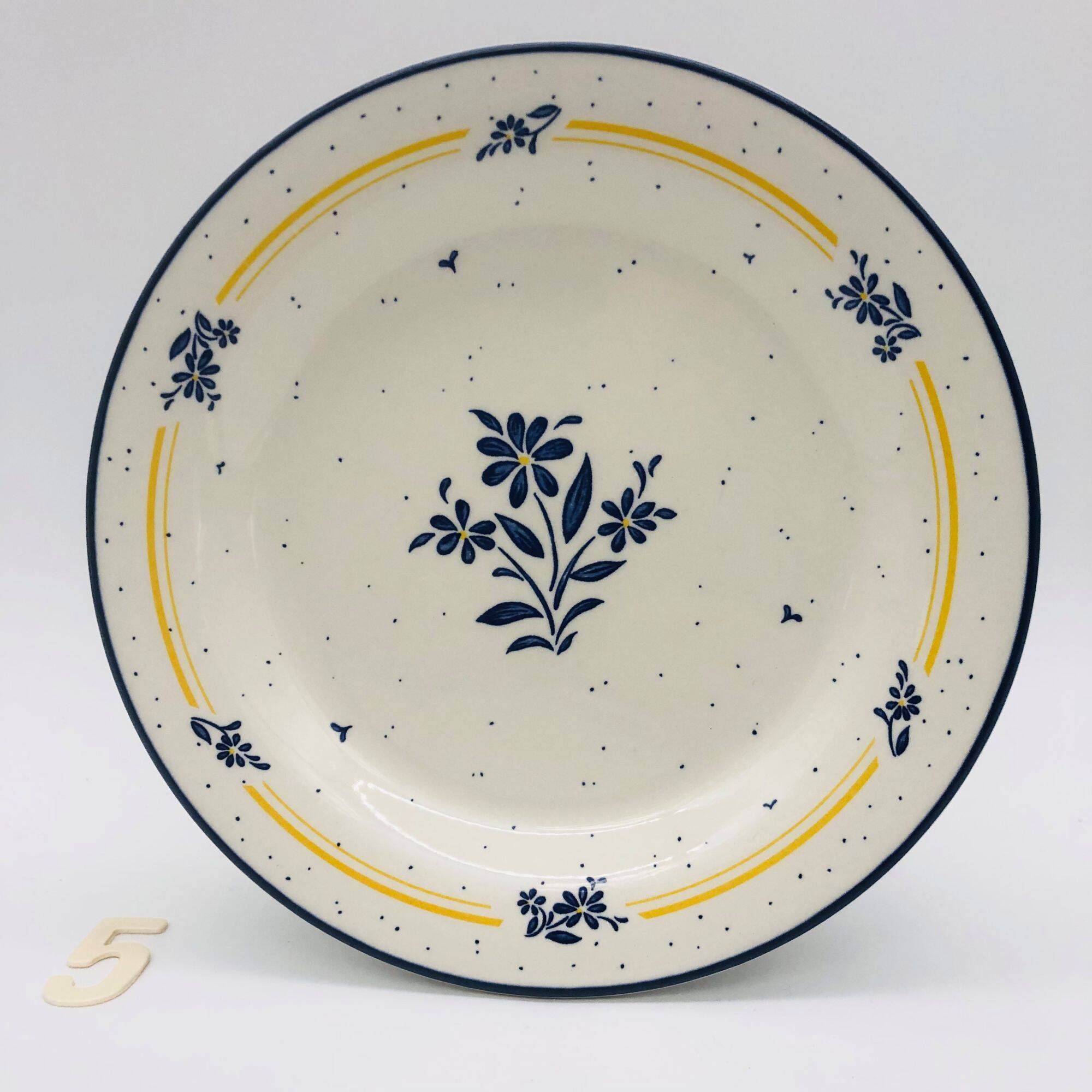 6 dessert plates, "Staffordshire" (England).
