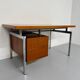 Teak and metal desk designed by George Frydman Efa 1960s vintage