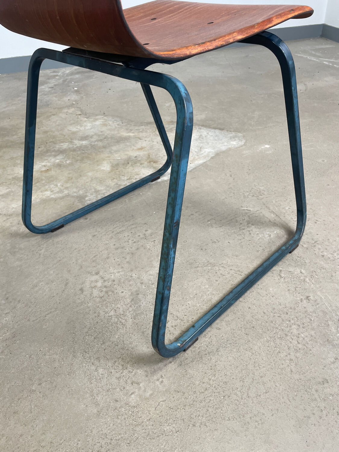 Lot 6 chaises Galvanitas « S23 », années 60, Hollande