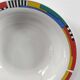 Set of 4 vintage Memphis style deep plates.