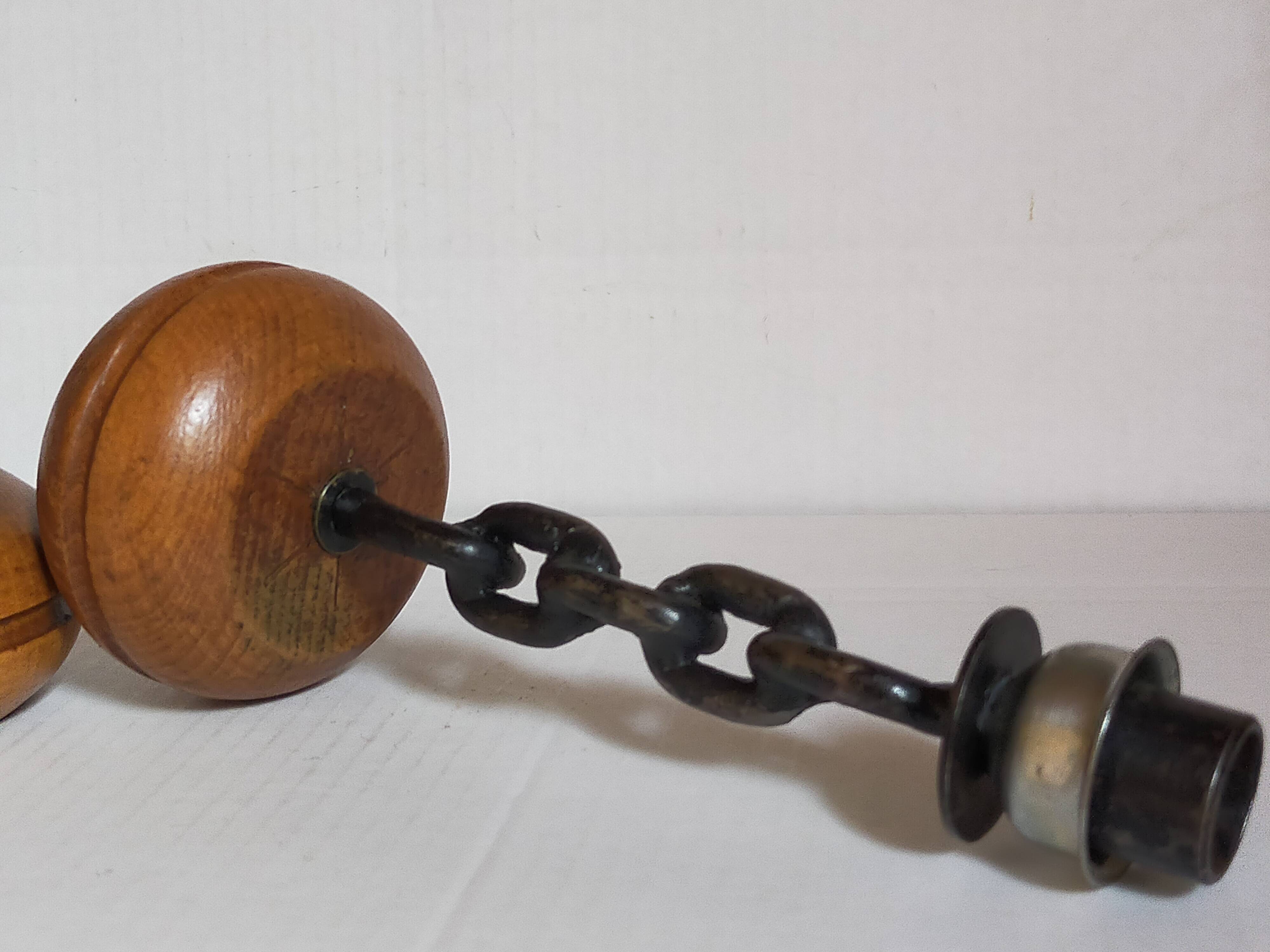 Duo of brutalist Art-popular candlesticks 50s