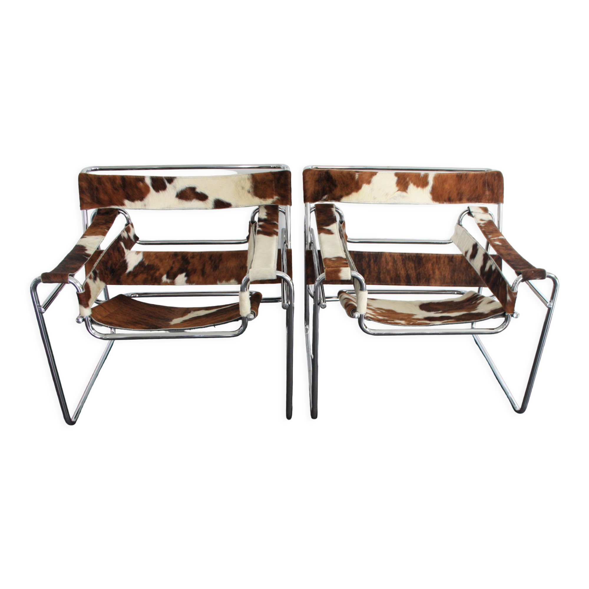 Fauteuils Wassily par Marcel Breuer