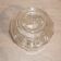 Art Deco transparent molded glass table sugar bowl