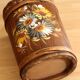 Handmade handpainted wooden umbrella stand - Vintage