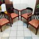 6 art nouveau armchairs