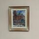 Original Swedish Oil on Panel – “Castle Behind Trees” by K. Gustaf Strandgers – Signed – Vintage & Framed