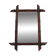 Art Nouveau Wooden Faux Bamboo Mirror, France, 1920