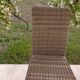 Chaise en osier et rotin