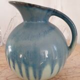 Glazed ceramic pitcher