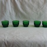 Set of 5 glass shells