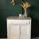 Powder pink and terrazzo dresser