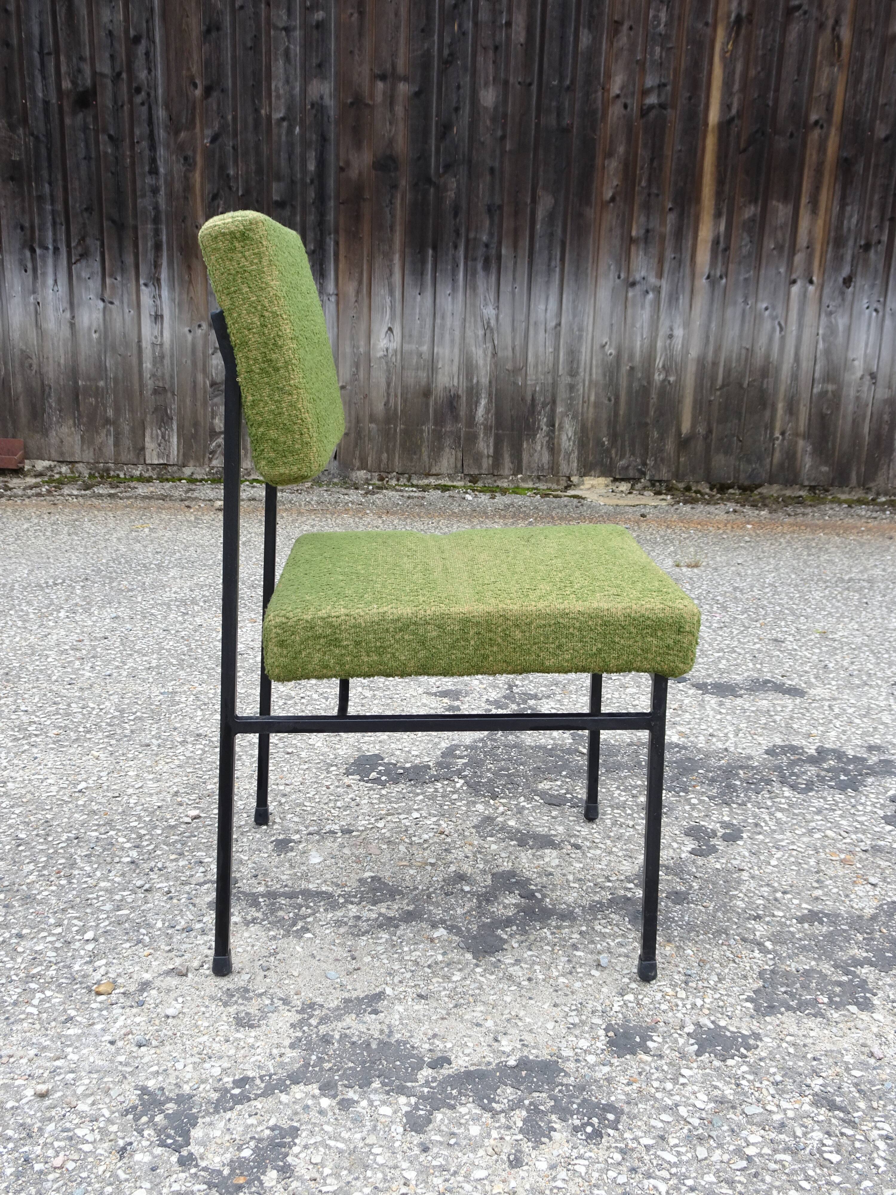 Chair model P60 by Philippon Lecoq, Airborne edition, circa 1960.