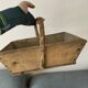 Old wooden basket