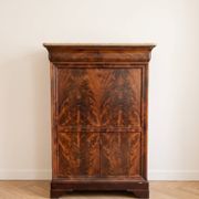 Secrétaire ancien en bois et marbre