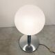 Italian glass and chrome table lamp, 1960s