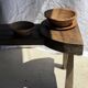 Small flared bowl made of woven Indonesian rattan D20 H6