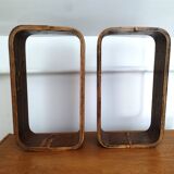 Czech Decorative Shelves attributed to Ludvik Volak , 1960s, Set of 3