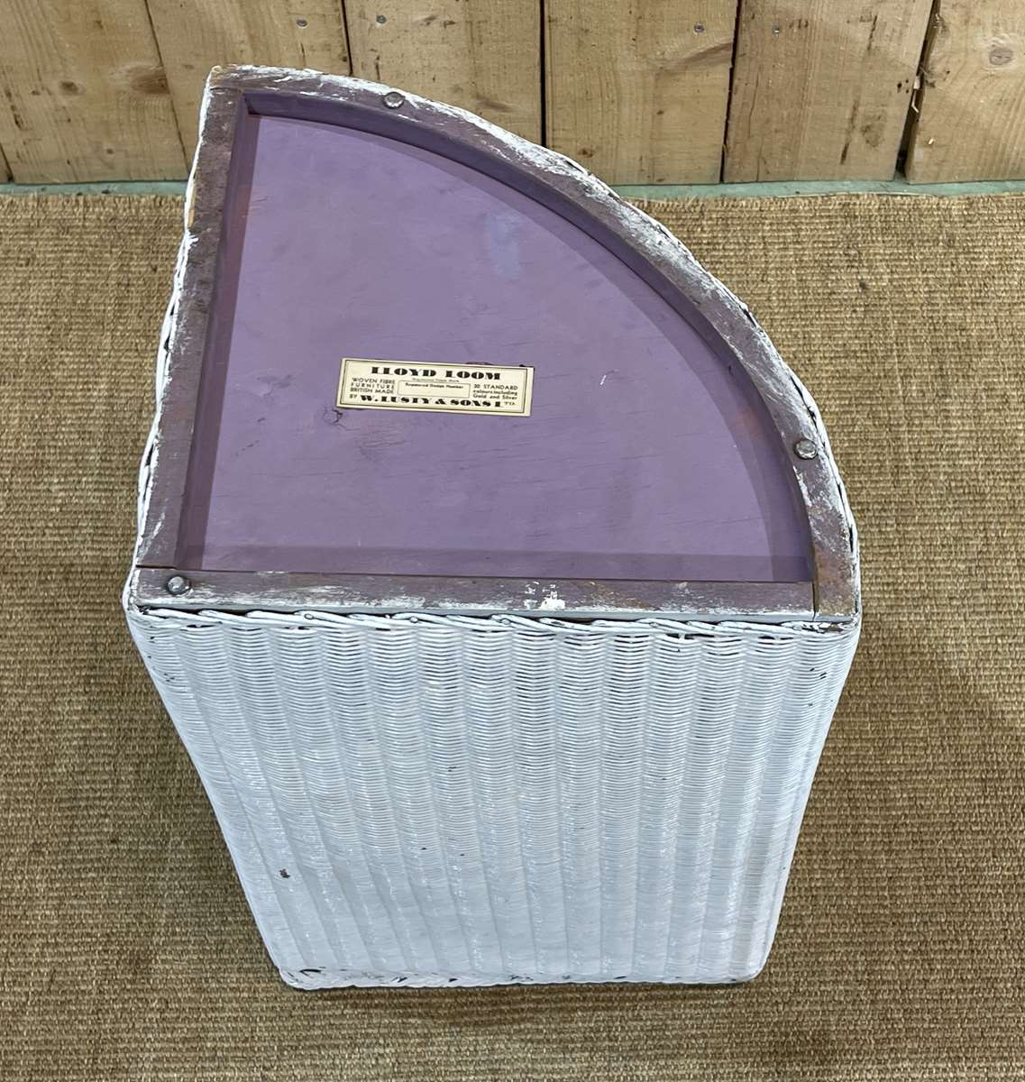 1950s lloyd loom basket