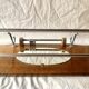 Large Art Deco wooden wall coat rack with mirror and hat rack