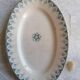 Oval dish and delight earthenware blue iron earth model Boulogne crockery nineteenth century