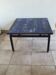 Ceramic and wrought iron coffee table