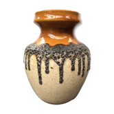 Former beige brown ceramic vase