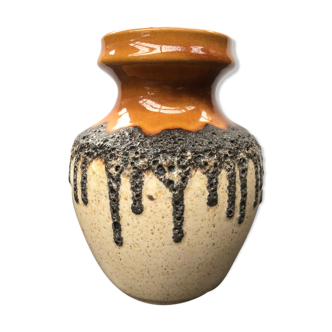 Former beige brown ceramic vase