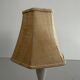 Paire de lampes de chevet du milieu du siècle en laiton et abat-jour en tissu, années 1960, Allemagne