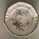 Moustiers porcelain plate with bird decor