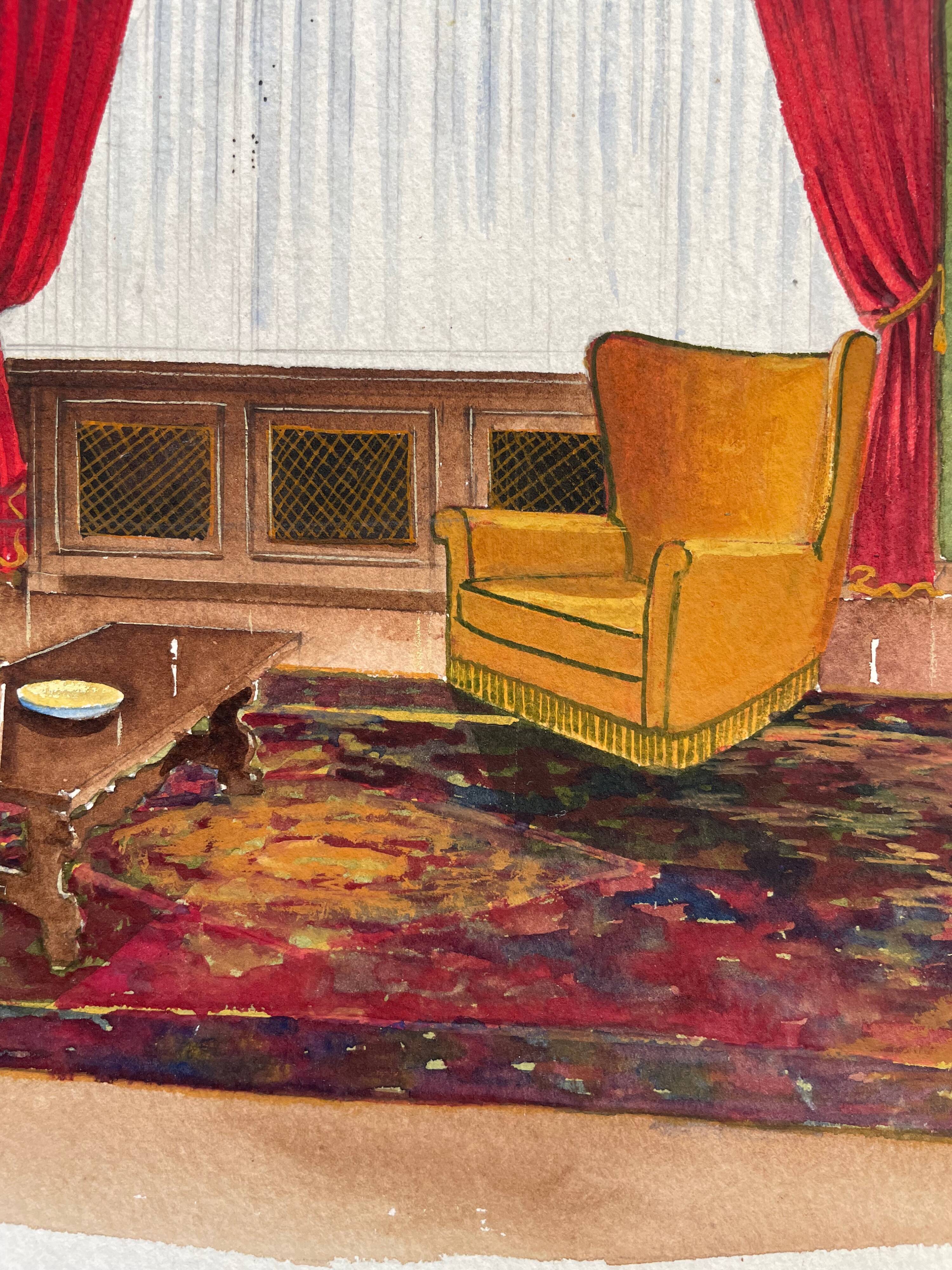 Painting decorative art interior architecture 30-50s