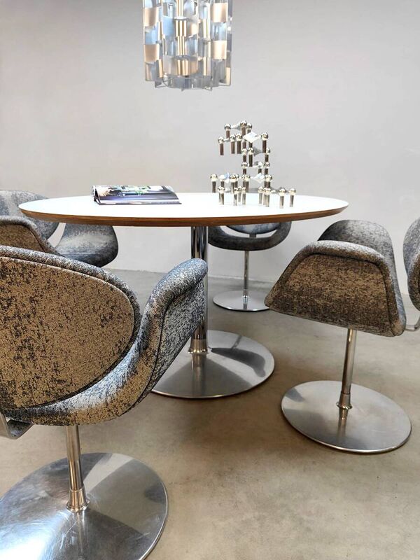 Chaises 'Little Tulip' vintage en design néerlandais par Pierre Paulin pour Artifort (ensemble de 4)