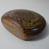 Bouquet stoneware wall vase signed jb