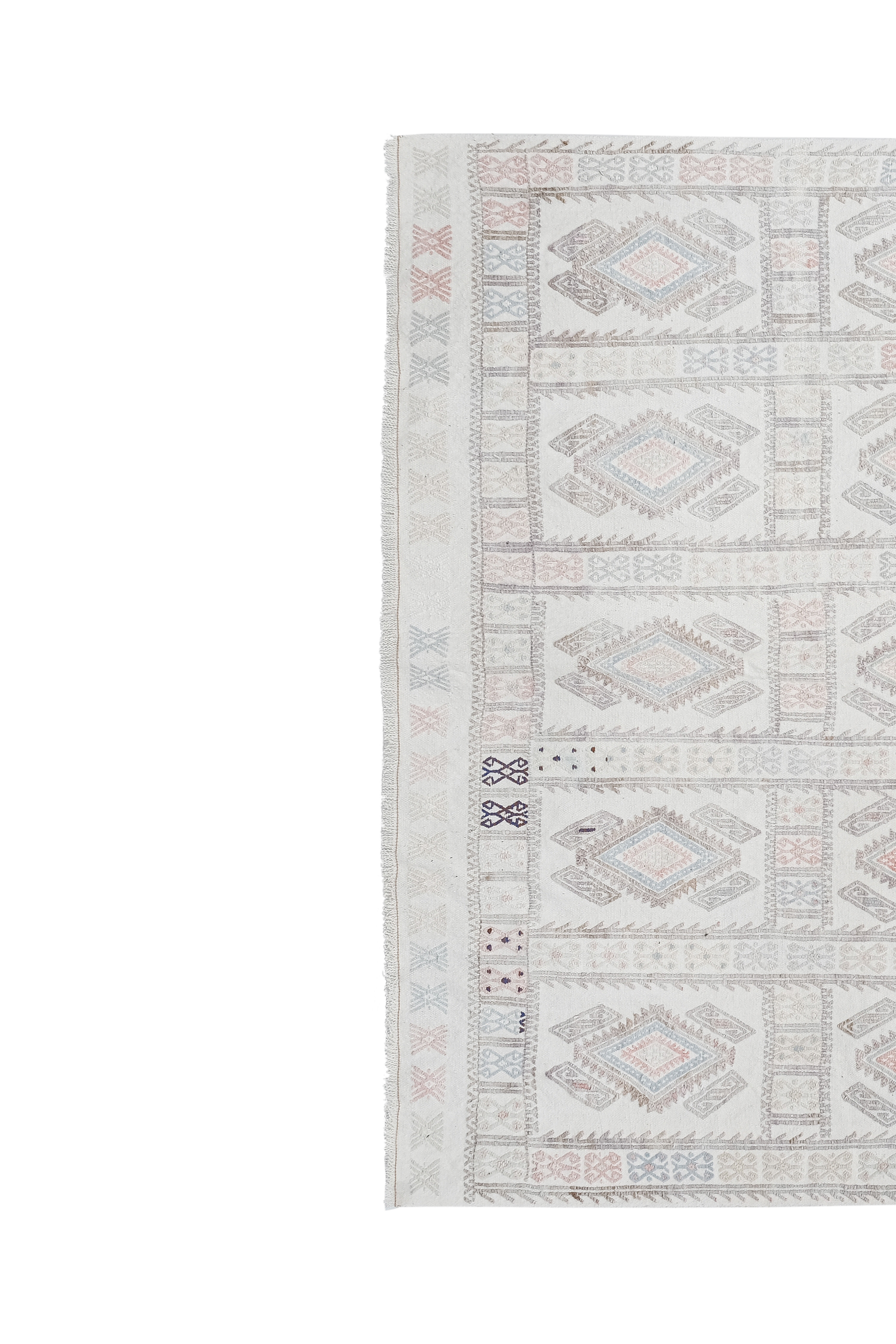 Vintage Turkish rug from Oushak, hand-woven 156x216 cm