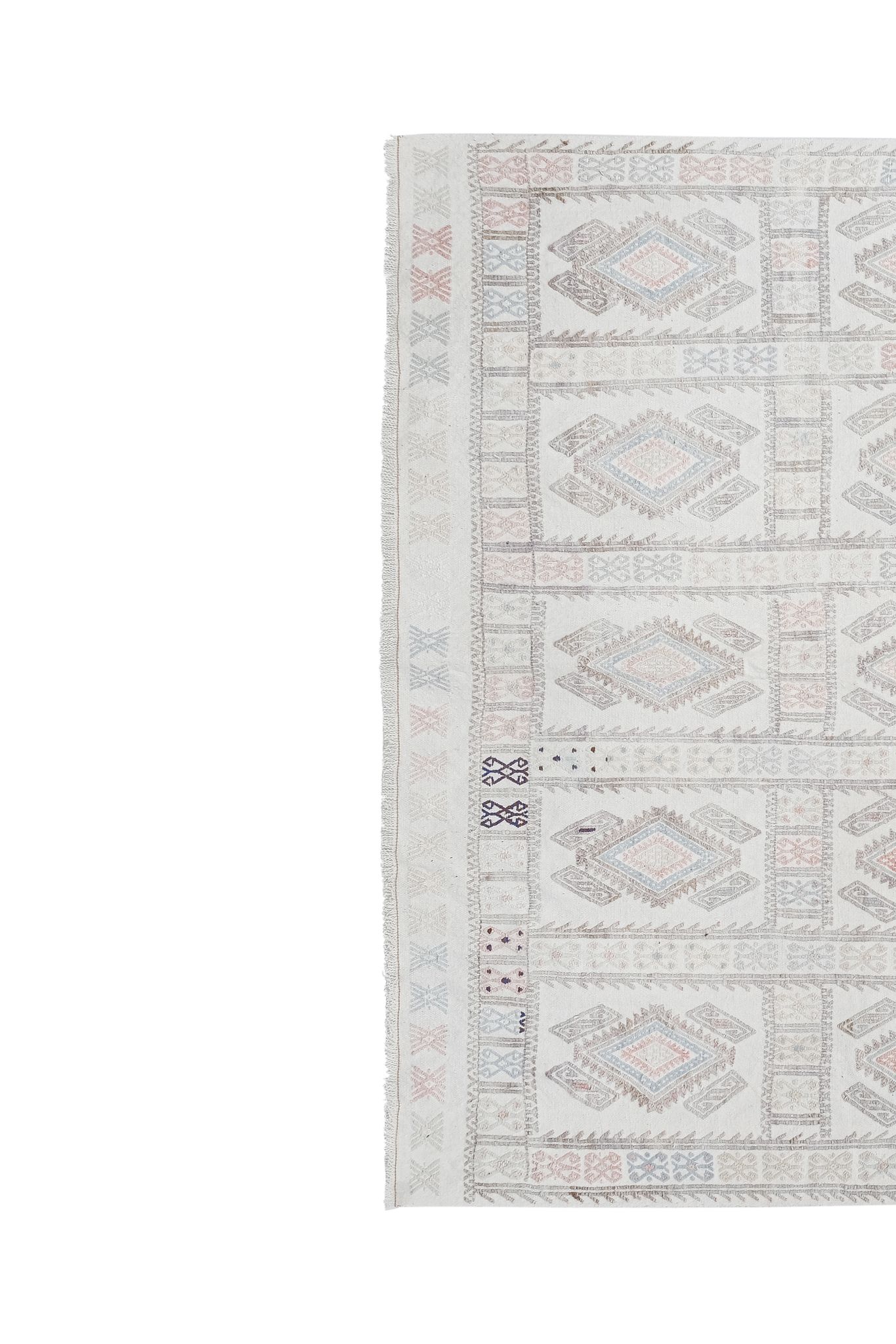 Vintage Turkish rug from Oushak, hand-woven 156x216 cm