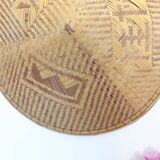 Vintage Chinese hat, bohemian wall decoration