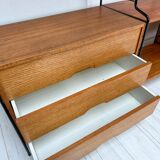 1960s Vintage Freestanding Walnut Shelving System by WHB
