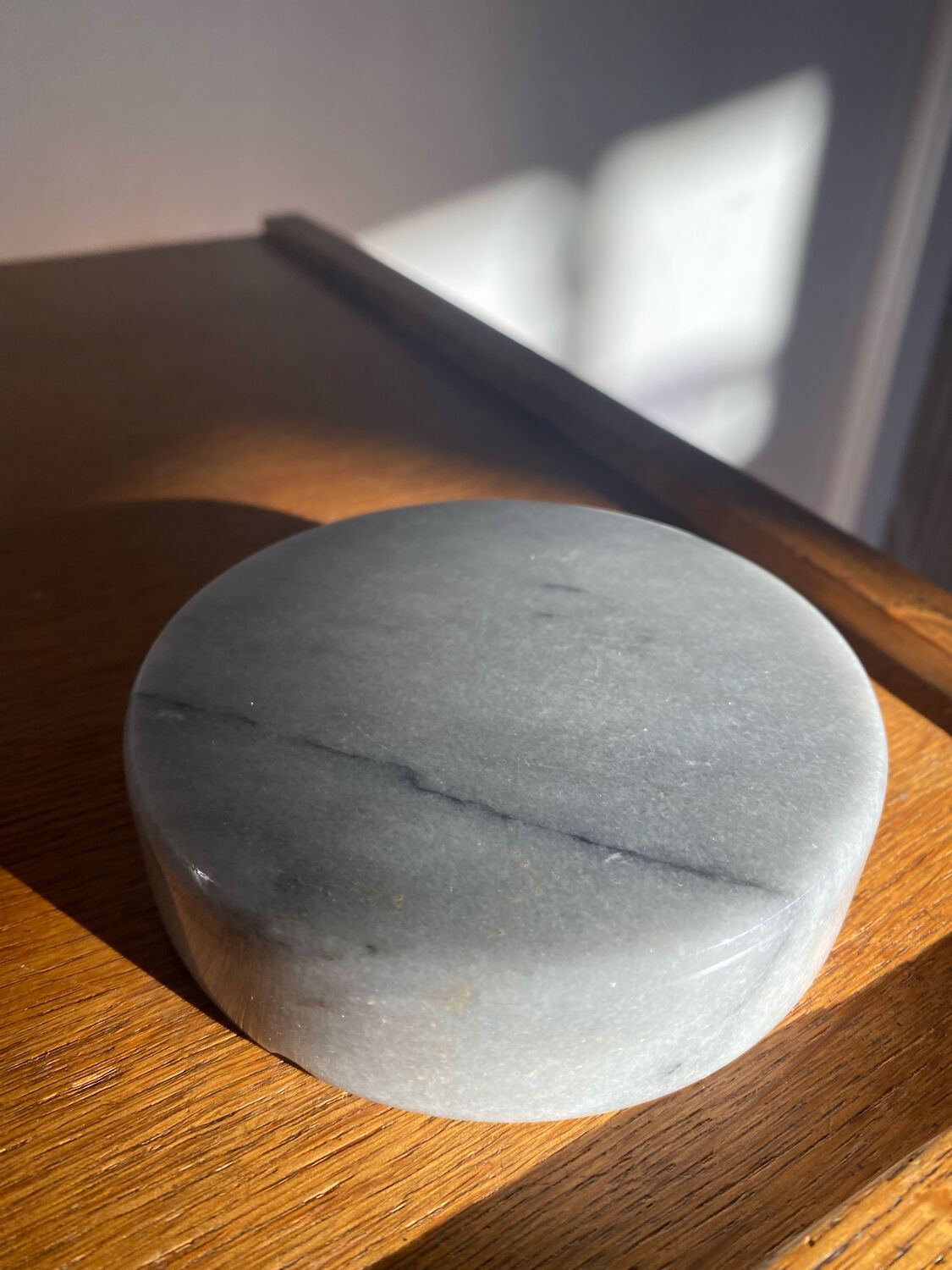 Cendrier vintage en marbre gris