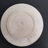 Flat plate in Lyon earthenware, Floréal model