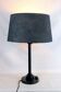 Black table lamp, Jumo, Modern, France 1980