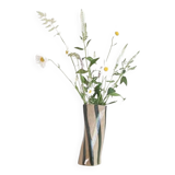 Vase rayé vert