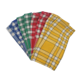 Eight vintage napkins