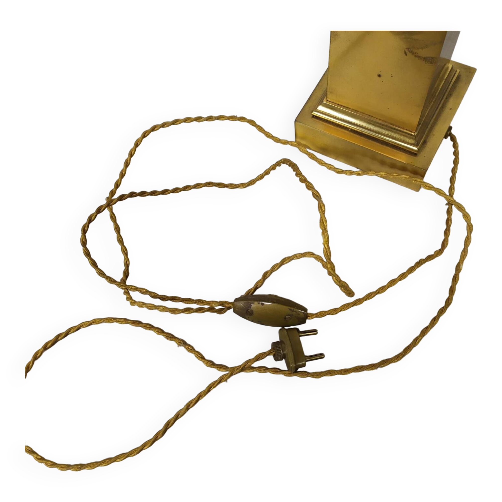 Gilded bronze lamp from Maison Charles