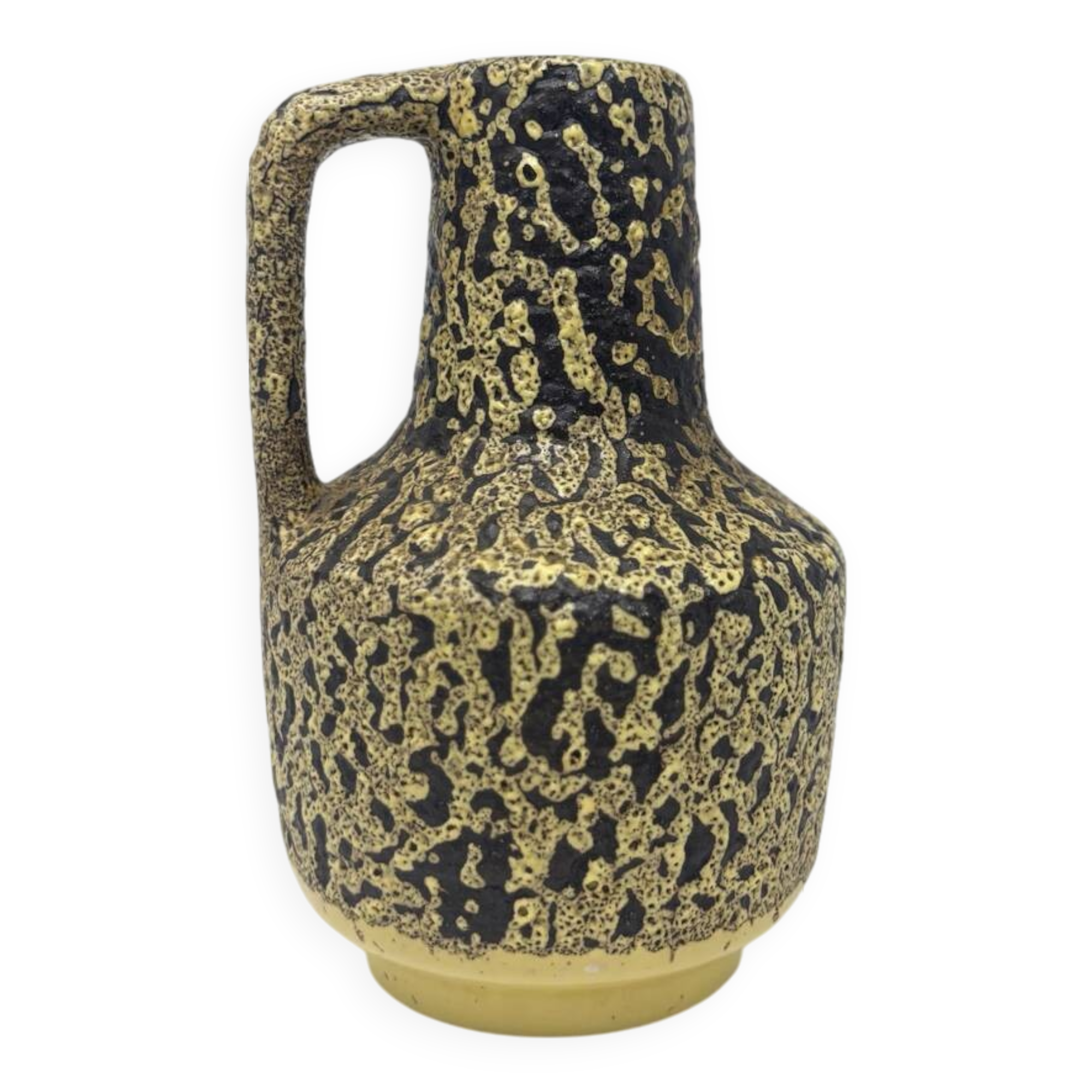 Yellow German ceramic vase
