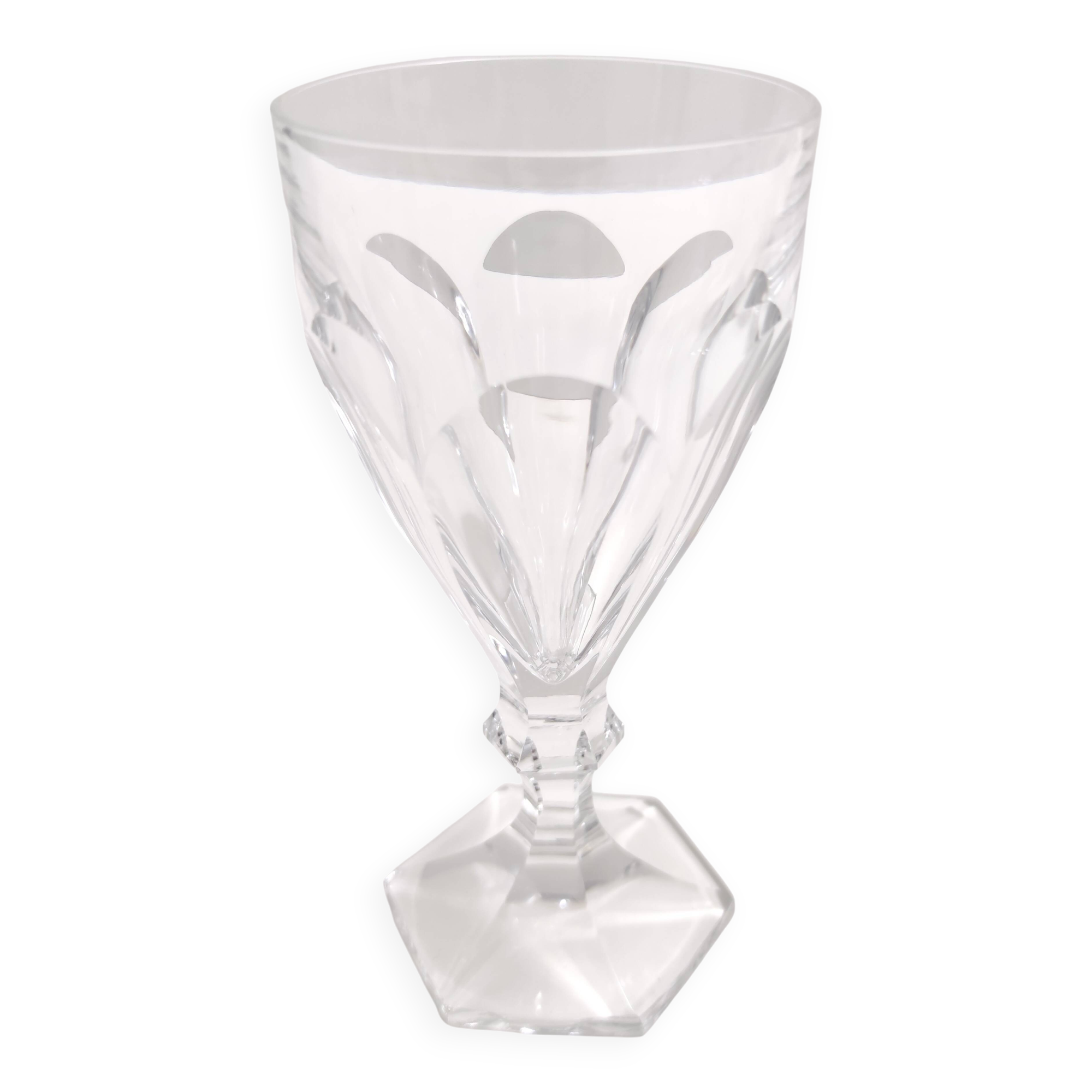 Postmodern Set of Eighteen Solid Crystal Drinking Glasses by Kosta Boda, Sweden