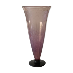 Vase cornet art déco Le verre