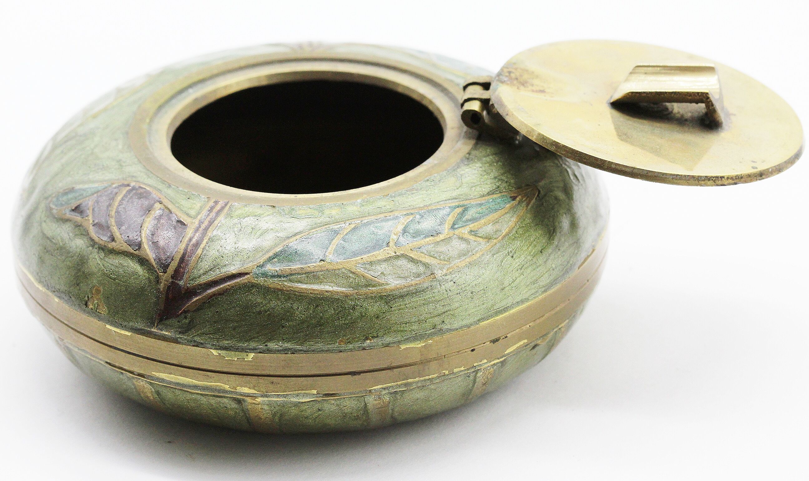 Brass ashtray and vintage email